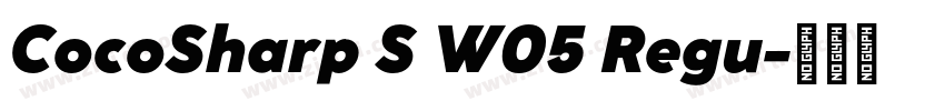 CocoSharp S W05 Regu字体转换